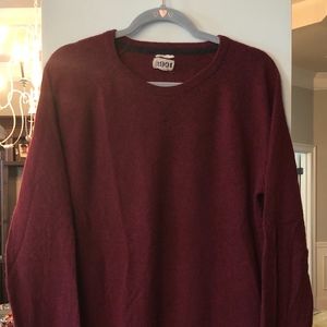 Men's 100 % Cashmere 1901 Sweater Burgundy Size XL